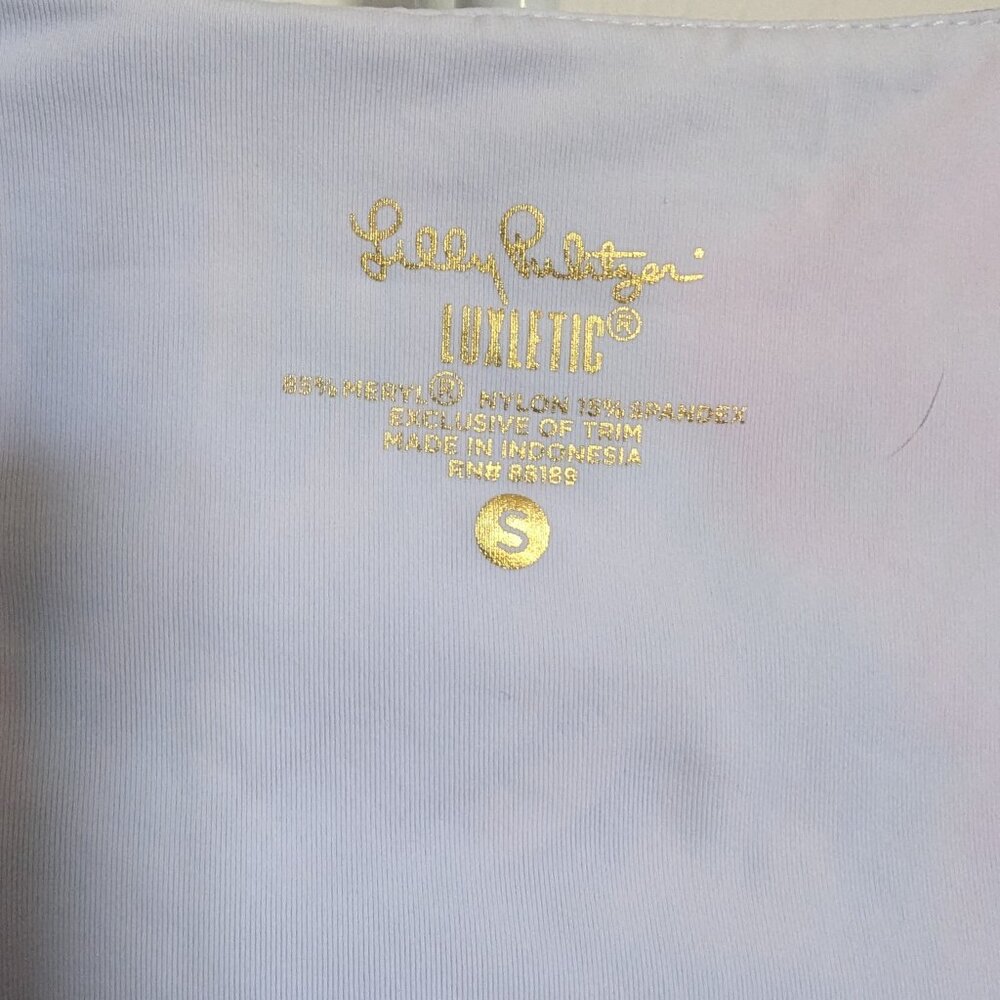 Lilly Pulitzer | Luxletic Kalila Sports Top | S | Hypes and Stripes print UPF 50 - Picture 5 of 6